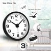 WallarGe Night Light Wall Clock for Bedroom - Silent Lighted