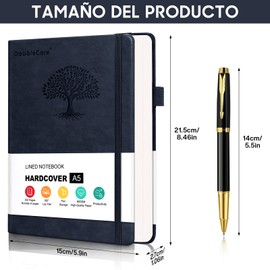 Diario de Cuero de Tapa Dura A5 con Divisores, 300 PáGinas Cuaderno Clásico 21.5 x 15cm, Cuaderno para Notas,Adecuado para Hombres y Mujeres,para Escribir, Oficina, Escuela