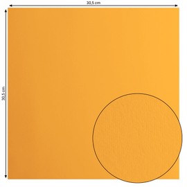 Vaessen Creative Florence Cardstock Orange 216gsm Square Paper 12" x 12" 20 Pack Smooth for Scrapbooking, Card Making, Die Cutting and Other Paper Crafts