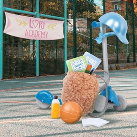 Lori Dolls – Thomas’ Scooter Set – Mini Boy Doll & Scooter Playset – 6-inch Doll with Vehicle & Accessories – Clothes, Helmet, Ball, Backpack – Toys for Kids – 3 Years + (LO31208Z)