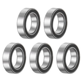 uxcell 5pcs MR117-2RS Deep Groove Ball Bearings 7x11x3mm Chrome Steel Miniature Bearing Double Sealed Precision Bearings, P6 (ABEC 3)