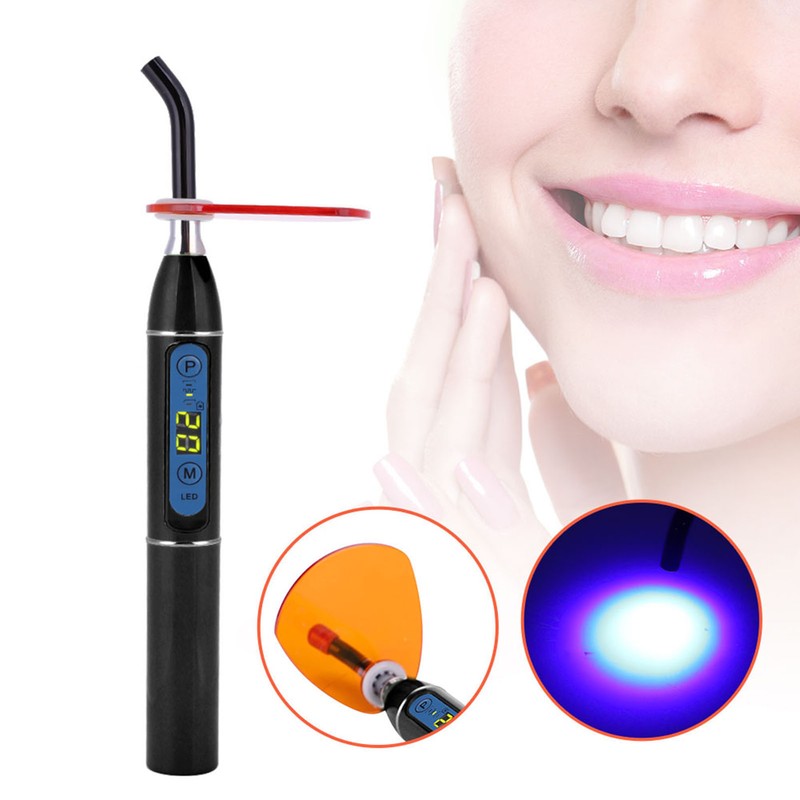 Wireless Cordless LED Dental Curing Machine Light Lamp Black -240V