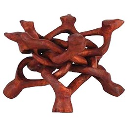 AzureGreen Wood Cobra Crystal Ball Stand
