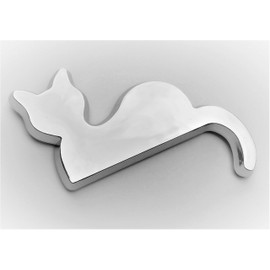 L-hotse Cat Shaped 3D Plated Emblem Car