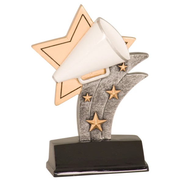 Unbranded great new cheer trophy award, about 5.5" High, w/