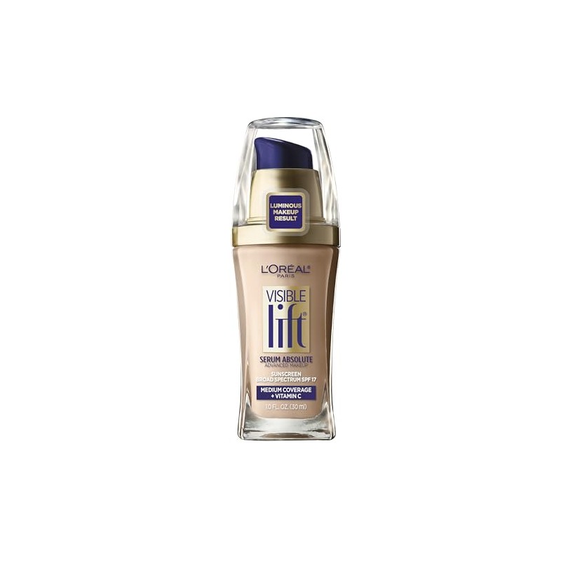L'Oreal Paris Visible Lift Serum Absolute Foundation, Creamy Natural, 1