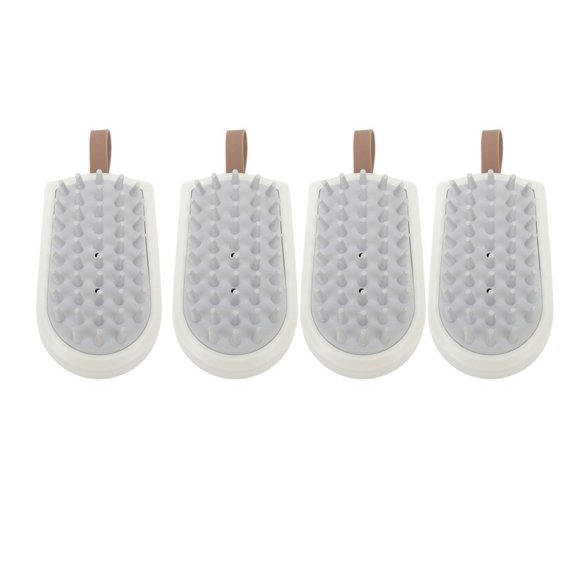 10PCS Silicone Massager Brush Exfoliation Dandruff Removal Ergonomic Hair Scalp