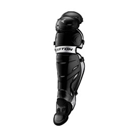EASTON PRO X Baseball Catchers Leg Guards, Intermediate, Black