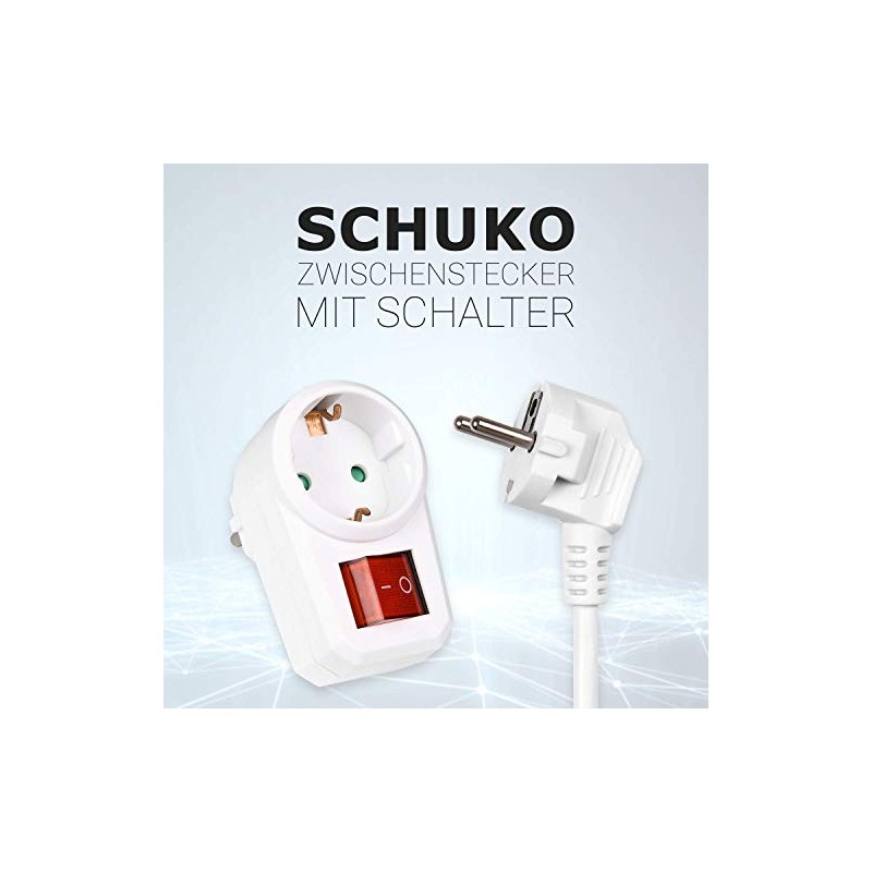 Heitech 1-Way Socket Adapter – GS Tested Adaptor Plug with