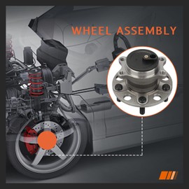 (Pair) DRIVESTAR 512332 Rear LH/RH Wheel Hub & Bearing Assembly fits for Chrysler 200 2011-14/Sebring 2007-10, for Dodge Avenger 2008-14/Caliber 07-12, for Jeep Compass 07-16/Patriot 07-17