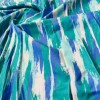 Unbranded Abstract Blue and White Print Fabric 4 way Stretch