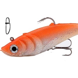 Behr Big Bait Preleaded Rubber Fish Set 20 cm 105 g Artificial Bait Bait Pike, Catfish, Cod + Free Snap (Set #1)