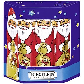 RIEGELEIN Solid Chocolate Santas, 125 GR