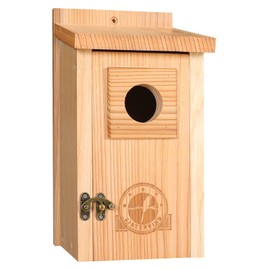 SISTERBIRD Bird Houses for Outside 1-1/2" Entrance Hole Cedar Wild BirdHouses with Wood Guard Outdoor Bluebird Wren Swallow Finch Assembly Required
