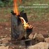 Outdoor Convenient Stove Foldable Portable Stainless Steel Wood Burning Stove