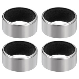 uxcell 4Ps Wine Bottle Collars, Stainless Steel Wine Drip Ring with Velvet Felt, Leak- Proof Anti- Overflow Ring Wine Drip Catchers for Kitchen and Bar