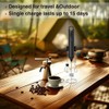 Rechargeable Milk Frother Handheld 3 Speed Coffee Foamer [3 Whisk]