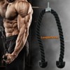 ciciment Nylon Triceps Rope,Lat Pull down Rope, Steel Buckle, Bicep
