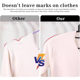 Extra Wide Shoulder Sweater Hangers 10 Pack, Width 2.8cm Thick Plastic Suit Hanger for Men Women, Curved Clothes Hangers no Shoulder Bump Ideal for Bedroom Everyday Use (White)