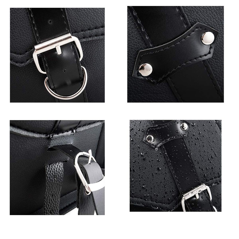 Motorcycle PU Leather Saddle Bag Universal Motorcycle Tool Bags (Right)