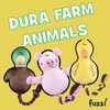 Fuzzl Dura Pig – Plush Pig Dog Toy on Rope