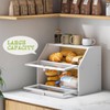 BMOSU Farmhouse Bread Box for Kitchen Countertop Bread box Double