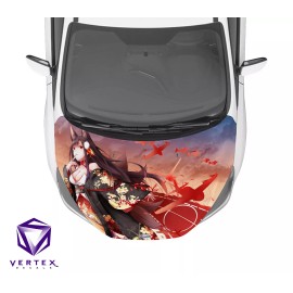 Azur Lane Akagi Anime Hood Wrap Weatherproof Vinyl Decal 50"X60" -K