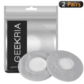 Geekria 2 Pairs Sweater Earpad Covers/Stretchable Knit Fabric Earcup Protectors/Fits 3.14-4.33 Inches Headphones, Compatible with Bose QC35II, QC35, QC25, QC15, SoundLink Headphones (Grey)