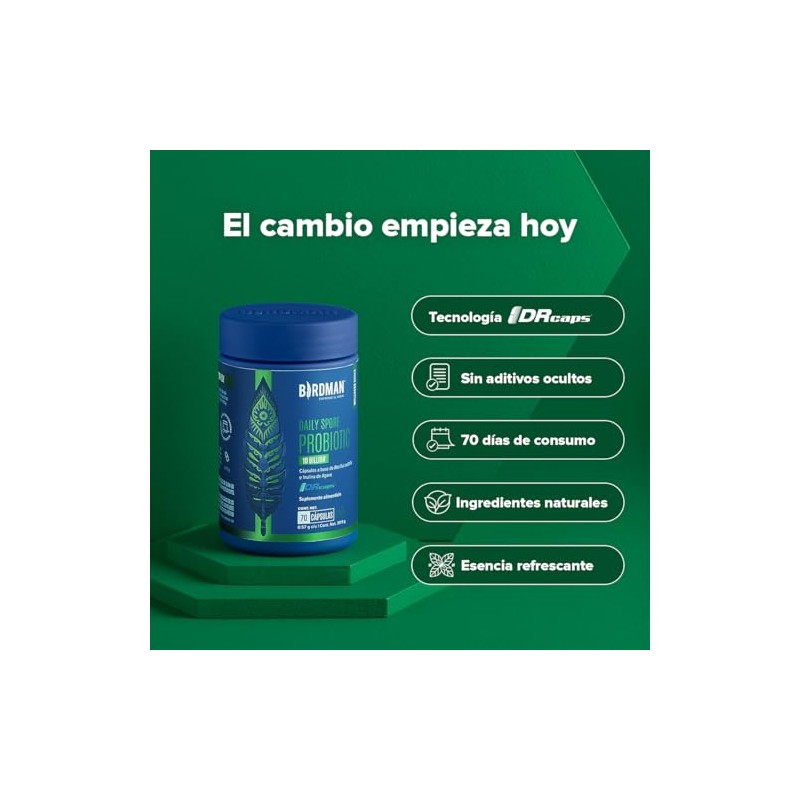 Birdman Daily Spore Probiotic | Probióticos con 10 Billones de