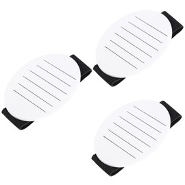 FOMIYES Hand Lash Tray 3pcs Acrylic Eyelash Board Pallets Lash Extensions Display Holder Lash Grafting Pallet Eyelash Stand Eyelash Holder Wrist Hand Lash Tile Lash Holder Tray White Lace-up Crafts