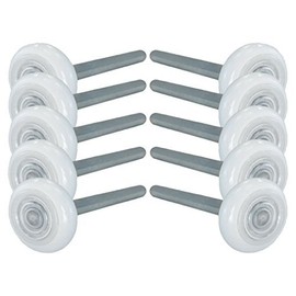 DURA-LIFT Ultra-Seal 2" Nylon Garage Door Roller with Sealed Precision 13-Ball Bearing on 4" Stem (10 Pack)