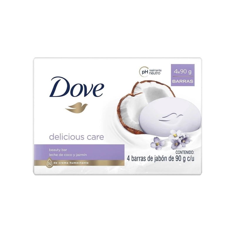 Jabón en Barra Dove Leche de Coco y Jazmin 4