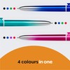 BIC 4 Colours Gradient Smooth Ink Retractable Multicoloured Ball Pen