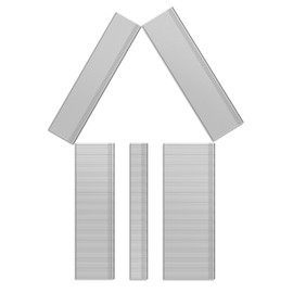 Toicann18 Gauge Galvanized Brad Nails(2",1-1/2",1-1/4",1",5/8") 18 GA Universal Nail Gun Nails for Pneumatic, Electric Brad Nailer (1000)