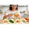 2-Pack Ceramic Y-Peeler Set - Sharp Rust-Proof Vegetable & Fruit
