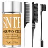 Slick Back Hair Brush & Hair Wax Stick Set for
