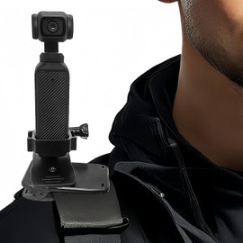 Backpack Strap Mount Quick Clip Mount Compatible with DJI Osmo Pocket 3, Pocket 3 Camera Shoulder and Hat Quick Release Clamp Body Cam Holder