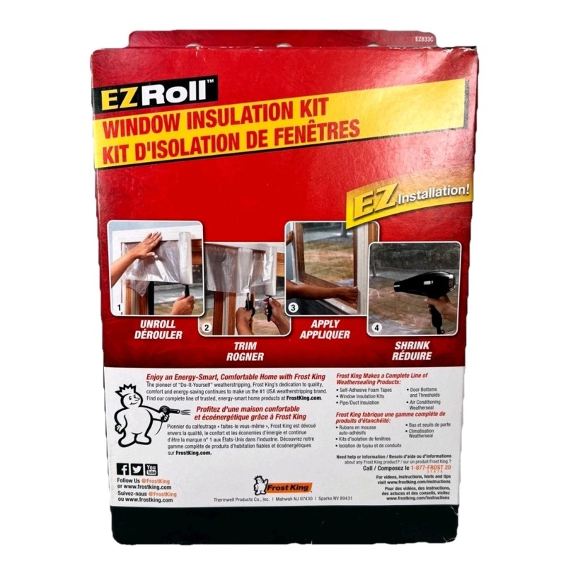 Frost King Window Insulation Indoor Shrink Kit 3 Pack 42”