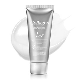 Máscara de colágeno para envolver la noche, mascarilla facial con péptido de colágeno hidrolizado glicerol, máscaras faciales hidratantes para mejorar