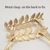 Curtain Tiebacks, Metal Leaves Curtain Holdbacks Adjustable Curtain Straps Curtain