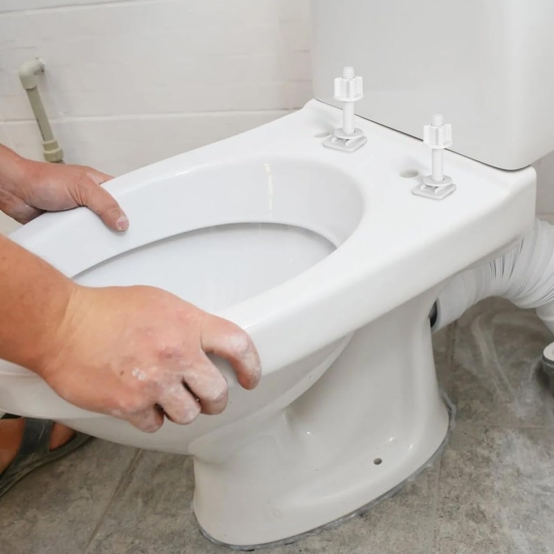 Veemoon 4 Piezas Tornillos De Plástico Para Inodoro Lavadoras De