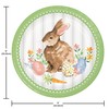 Trendware Spring Cottage Bunny Dinner Plates, 24 Count