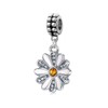 LaBenie Dangle Daisy Flower Charm Bead