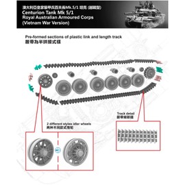 Vespid Model VPM720007 1/72 Australian Army Centurion Mk.5/1 Vietnam War Version Plastic Model