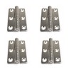 4Pcs 2.5" Detachable Door Hinge,Stainless Flag Hinge, Rising Butt Left