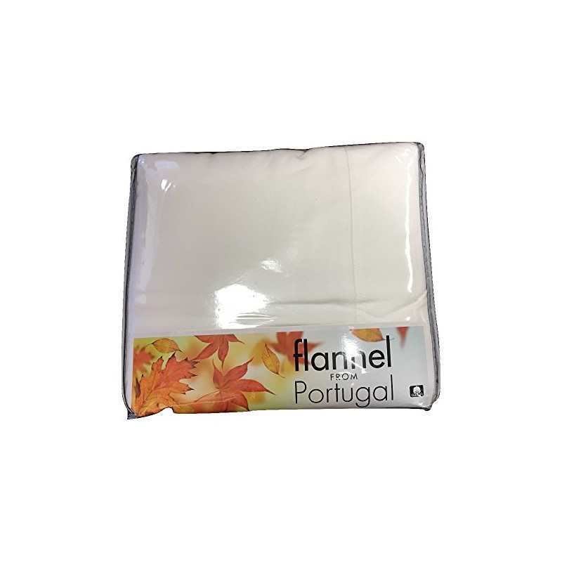 Divatex Flannel Sheet Set 4Pc WHITE FULL