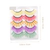 Baluue 5sets Volume Fake Lash Extensions False Eyelashes Women Natural