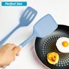 600˚F Heat Resistant Silicone Spatula Set, 13.6" Kitchen Spatula Turners