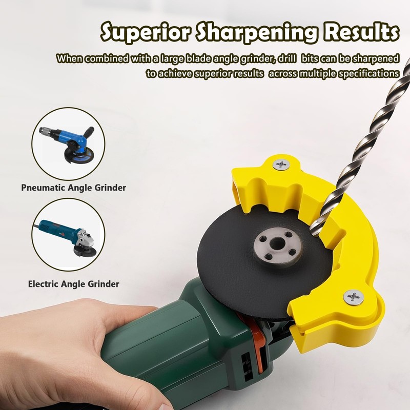 2 Pack Drill Bit Sharpener for All Bits - Multipurpose