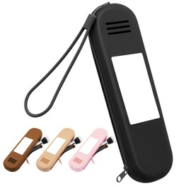 ZUKIMM Silicone Makeup Brush Bag, Travel Make Up Brush Holder with Soft Mirror & Breathable Air Holes, Portable Anti-Fall Out Zipper Closure Makeup Brush Organizer Case for Daily or Work (Black)